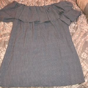 Worn once, great condition Midi off shoulder Dress